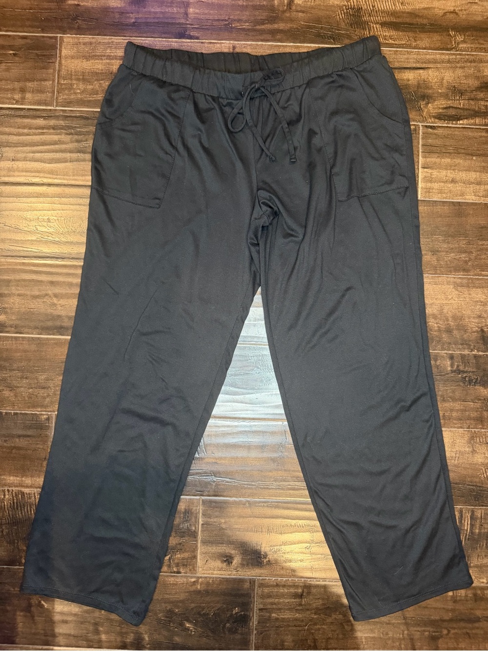 Lucky Brand Women's Large Black Straight Leg Lounge Pants